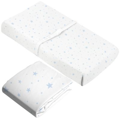 crib sheet and changing pad cover set