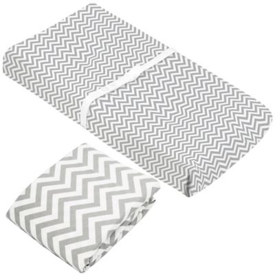 crib sheet and changing pad cover set