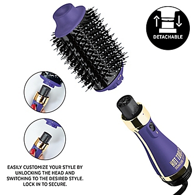 Hot Tools Signature Series One-Step Blowout Detachable Volumizer and Hair  Dryer in Purple | Bed Bath & Beyond