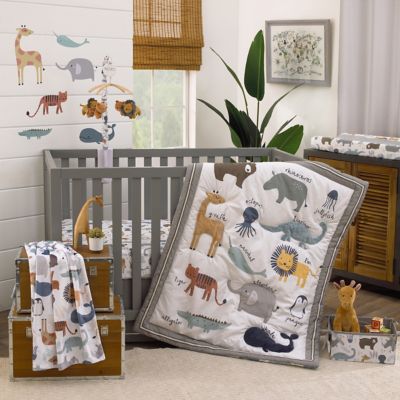 zoo animal crib sheets