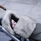 Alternate image 3 for 7 A.M.&reg; Enfant Size 18M-3T PlushPOD Universal Footmuff in Dark Heather Grey