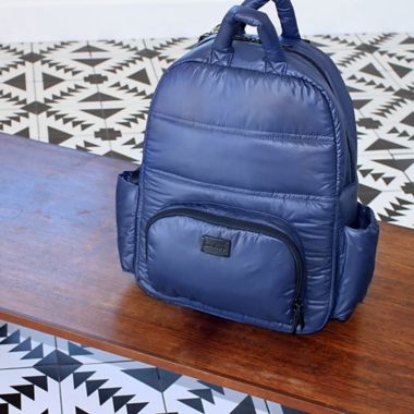 7AM&reg; Enfant Voyage BK718 Unisex Diaper Backpack in Navy. View a larger version of this product image.