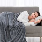 Alternate image 2 for Faux Fur 12 lb. Weighted Blanket in Grey