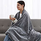Alternate image 1 for Faux Fur 12 lb. Weighted Blanket in Grey