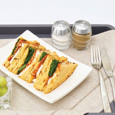 Cole &amp; Mason Salt/Pepper Shakers in Stainless Steel (2 piece set). View a larger version of this product image.