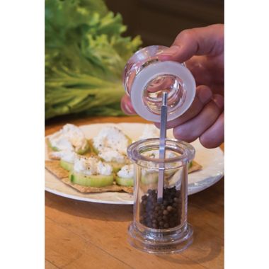 Cole & Mason 505 Clear Acrylic Pepper Mill. View a larger version of this product image.