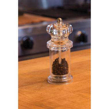Cole & Mason 505 Clear Acrylic Pepper Mill. View a larger version of this product image.