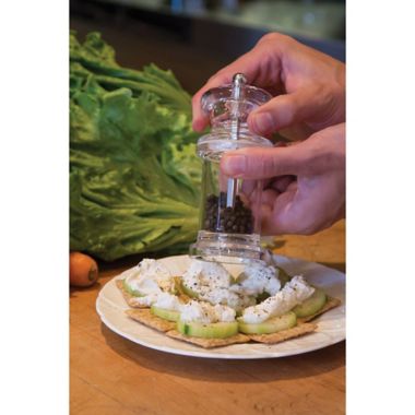 Cole & Mason 505 Clear Acrylic Pepper Mill. View a larger version of this product image.