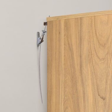 Dreambaby&reg; 2-Pack Hinged Anti-Tip Furniture Anchors in Silver. View a larger version of this product image.