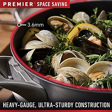 Calphalon&reg; Premier&trade; Space Saving Hard Anodized Nonstick 10-Piece Cookware Set. View a larger version of this product image.