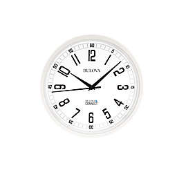 Bulova Accuracy 12.5-Inch Round Wall Clock in White