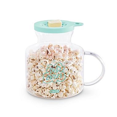 Dash&reg; Microwave Popcorn Popper in Aqua. View a larger version of this product image.