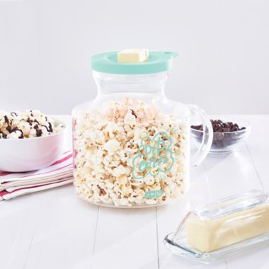 Dash&reg; Microwave Popcorn Popper in Aqua. View a larger version of this product image.