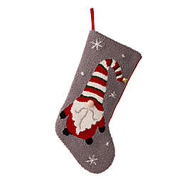 Glitzhome® 21-Inch Hooked Gnome Christmas Stocking