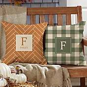 Fall Harvest Custom Pattern Square Outdoor Throw Pillow