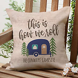 "This is How We Roll" Square Outdoor Throw Pillow