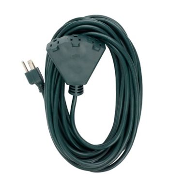 Globe Electric Fantail 25-Foot Extension Cord in Green. View a larger version of this product image.