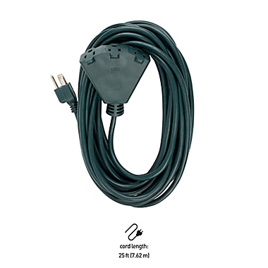 Globe Electric Fantail 25-Foot Extension Cord in Green. View a larger version of this product image.