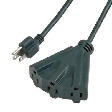 Globe Electric Fantail 25-Foot Extension Cord in Green. View a larger version of this product image.
