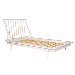 Forest Gate Twin Solid Wood Platform Bed in White