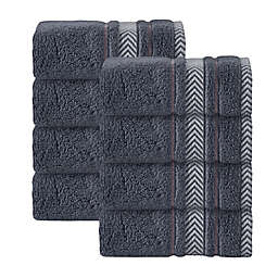 Enchante Home® Enchasoft 8-Piece Washcloth Set in Anthracite
