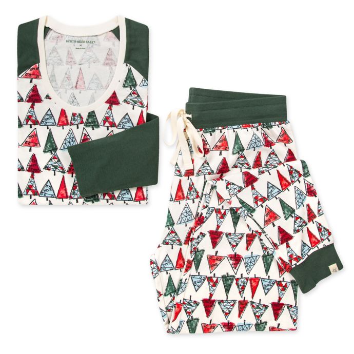 Burt S Bees Baby Women S 2 Piece O Christmas Tree Organic Cotton Pajama Set Buybuy Baby