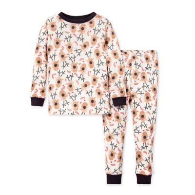 Burt's Bees Baby® 2Piece Reindeer Organic Cotton Pajama Set buybuy BABY