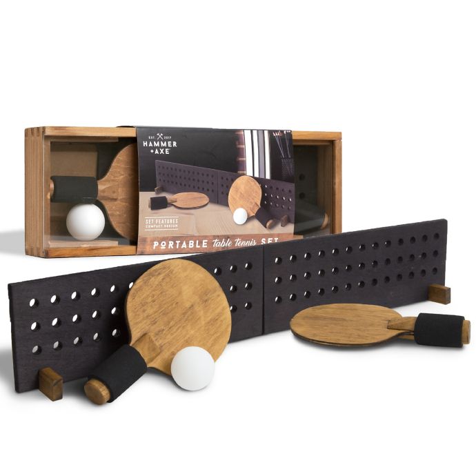 Hammer + Axe Portable Wooden Table Tennis Set | Bed Bath & Beyond