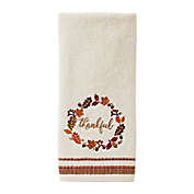 Fall Wreath Hand Towels in Natural (Set of 2)