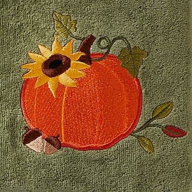 SKL Home Decorative Harvest Pumpkin 2-Piece Hand Towel Set. View a larger version of this product image.