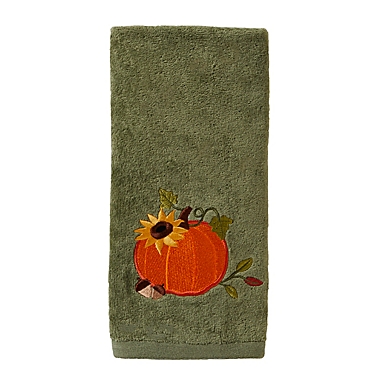 SKL Home Decorative Harvest Pumpkin 2-Piece Hand Towel Set. View a larger version of this product image.