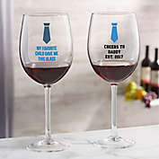 For Him Red Wine Glass