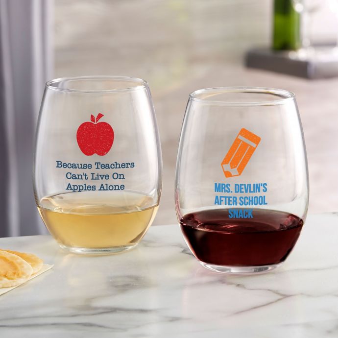 bed bath beyond stemless wine glasses