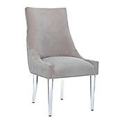 Safavieh De Luca Velvet Dining Chair with Acrylic Legs