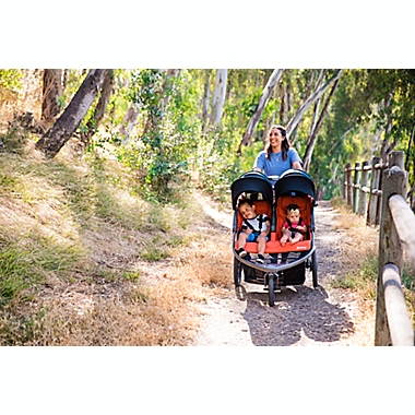 Joovy&reg; Zoom X2&trade; Double Jogging Stroller in Forged Iron. View a larger version of this product image.