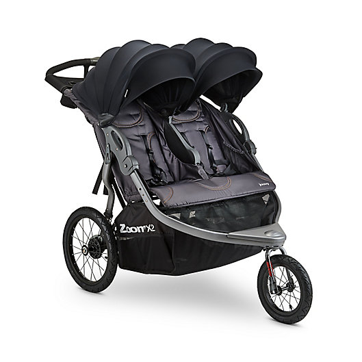 Alternate image 1 for Joovy® Zoom X2™ Double Jogging Stroller in Forged Iron