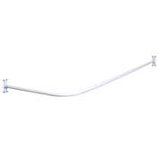 Zenna Home&reg; NeverRust&reg; L-Shaped Shower Curtain Rod in White