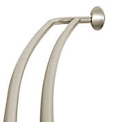 Zenna Home&reg; NeverRust&reg; 72-Inch Aluminum Double Curved Shower Rod in Satin Nickel