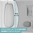 Alternate image 2 for Zenna Home&reg; NeverRust&reg; 72-Inch Aluminum Curved Shower Curtain Rod
