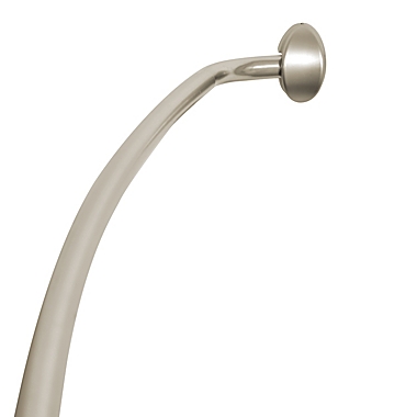Zenna Home&reg; NeverRust&reg; 72-Inch Aluminum Curved Shower Curtain Rod. View a larger version of this product image.