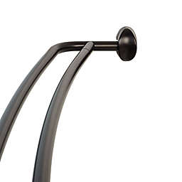 Zenna Home® NeverRust® 72-Inch Aluminum Double Curved Shower Rod in Bronze