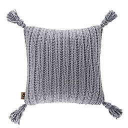 UGG® Rhodes Square Throw Pillow in Seal Grey