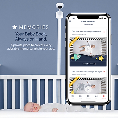 Nanit Plus&trade; Smart Baby Monitor & Wall Mount. View a larger version of this product image.