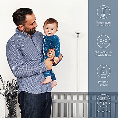 Nanit Plus&trade; Smart Baby Monitor & Wall Mount. View a larger version of this product image.
