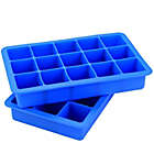 Alternate image 0 for SALT&trade; Blue Silicone Ice Cube Trays (Set of 2)