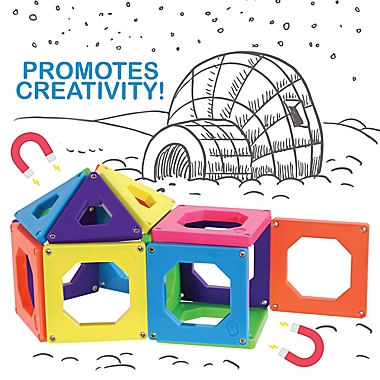Discovery Kids&trade; 50-Piece Magnetic Tile Set. View a larger version of this product image.