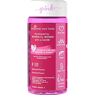 Pink&reg; Beauty Rest 70-Count 10 mg Melatonin Gummies in Natural Mixed Berry Flavor. View a larger version of this product image.