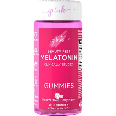 Pink&reg; Beauty Rest 70-Count 10 mg Melatonin Gummies in Natural Mixed Berry Flavor