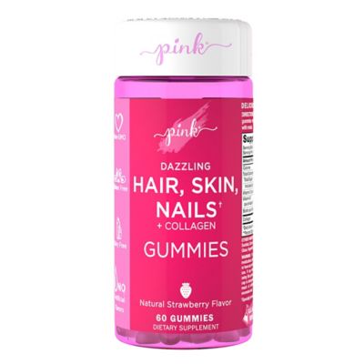 Pink&reg; 60-Count Dazzling Hair, Skin, Nails + Collagen Gummies