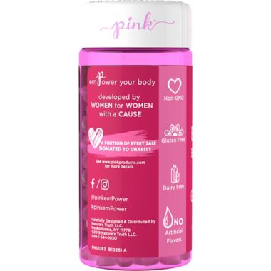 Pink&reg; Biotin Beauty 60-Count Gummies in Natural Fruit Flavor. View a larger version of this product image.